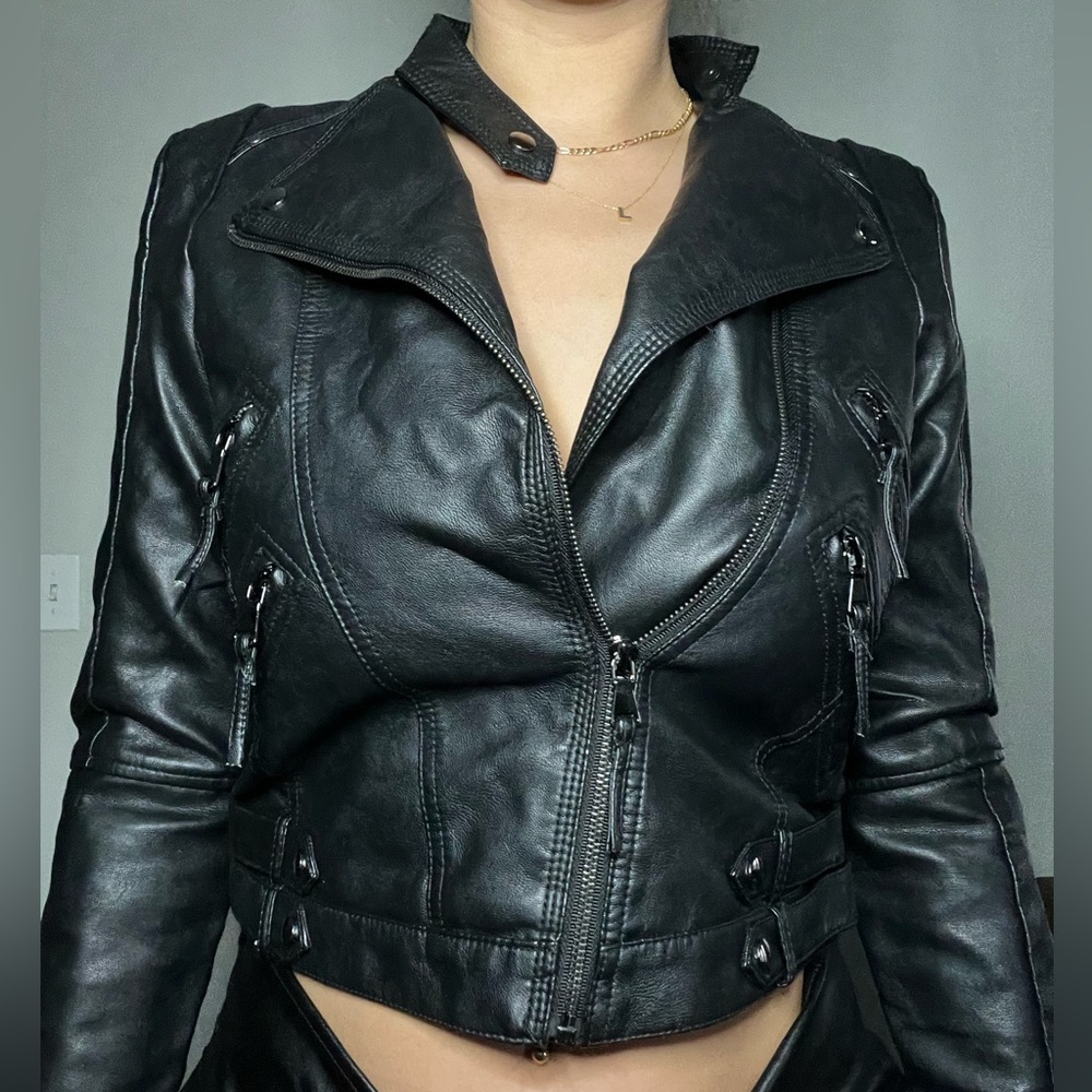 Faux Leather Jacket
